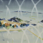 汽水域のドローイング/2018/130.3 x 194 cm/Oil on cotton, panel