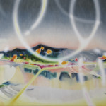 炎上/2016/91.3 x 109.7 cm/Oil on cotton, panel