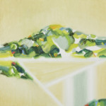 あらわれの山/2016/30 x 30 cm/Oil on cotton, panel/Photo by Kenji Otani(個人蔵)