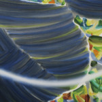 水際に/2014/45.5 x 52 cm/Oil on cotton, panel(個人蔵)